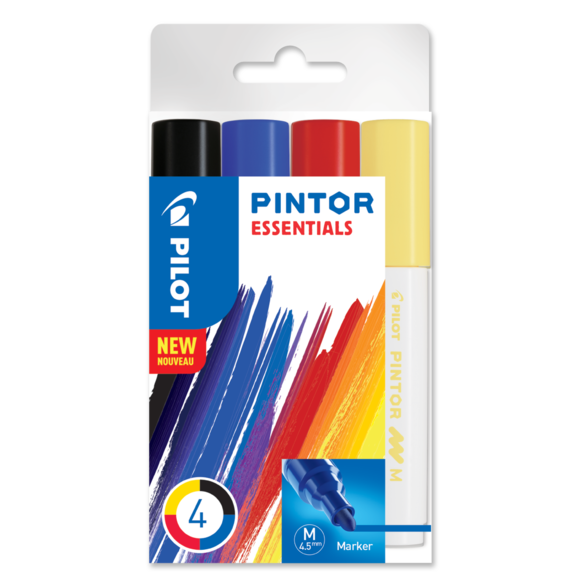 Akrylový popisovač Pintor, sada 4 ks, Essentials alt=