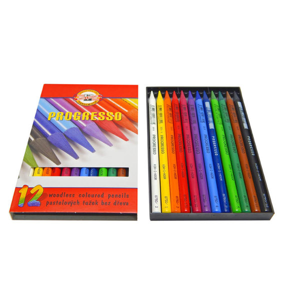Pastelky Progresso, 12 barev alt=