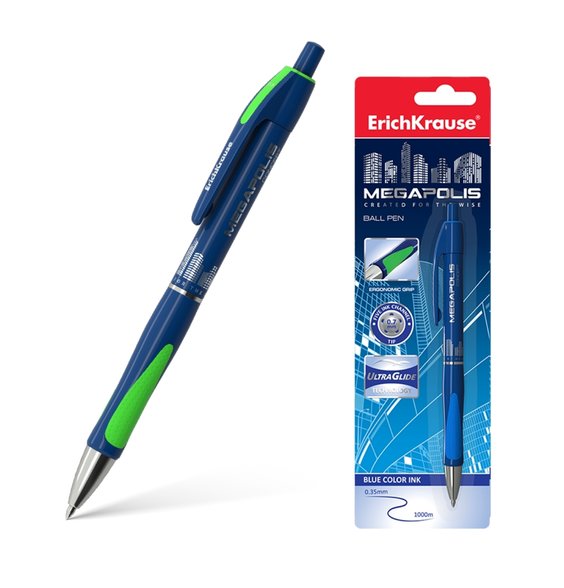 Kuličkové pero Megapolis Concept, modré, v plastovém obalu alt=