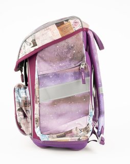 Školní aktovka s přední kapsou Balerina, metal zámek-3