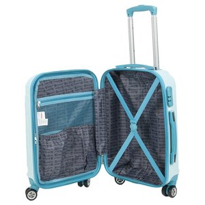 Cestovní kufr 20" tyrkysový 39 x 55 x 21 cm-5