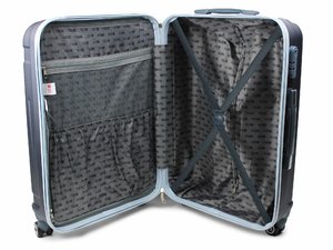 Cestovní kufr skořepinový  24" 22-201NB tmavě modrý-17