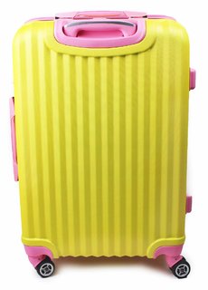 Cestovní kufr skořepinový  24" 22-201ZR žlutý-14