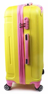 Cestovní kufr skořepinový  24" 22-201ZR žlutý-15