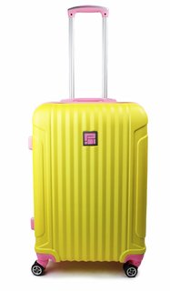 Cestovní kufr skořepinový  24" 22-201ZR žlutý-16