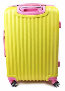 Cestovní kufr skořepinový  24" 22-201ZR žlutý-8
