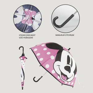 Dětský deštník Minnie růžový-4