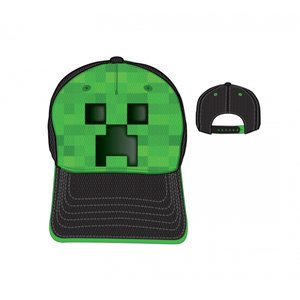 Kšiltovka Minecraft zelená/černá-2