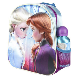 Dětský batoh 3D Frozen s lahví-1