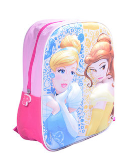 Dětský batoh 3D Princezny žlutomodrý-1