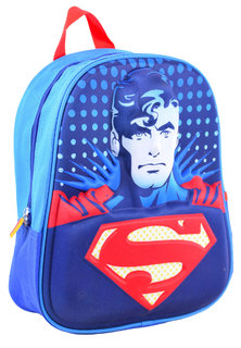 Dětský batoh 3D Superman modrý-1
