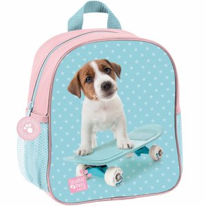 Dětský batoh Dog modro-růžový-1
