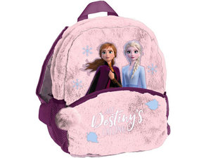 Dětský batoh Frozen růžový plyšový-1