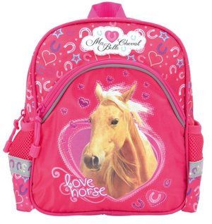 Dětský batoh Koně - růžový-1