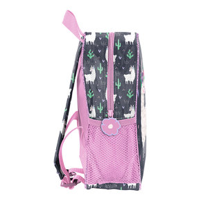 Dětský batoh Lama růžový-3