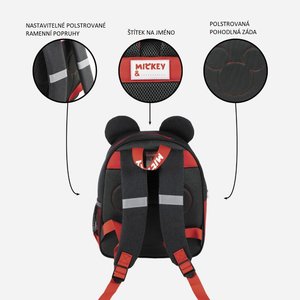 Dětský batoh Mickey mouse červený-5