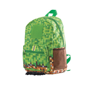 Dětský batoh MineCraft hnědo-zelený-1