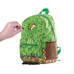 Dětský batoh MineCraft hnědo-zelený-3