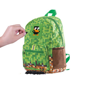 Dětský batoh MineCraft hnědo-zelený-4