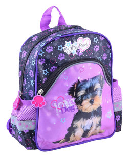 Dětský batoh Štěně, fialový-1