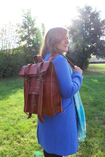 Kožený batoh Apollón Dark brown-6