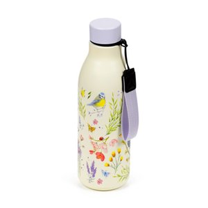 Nerezová termoláhev 500ml - Jan Pashley Wings & Wildflowers - Ptáček a květina-1