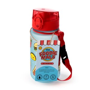 Nerozbitná plastová dětská láhev s víčkem 350 ml – Foodiemals-4