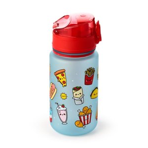 Nerozbitná plastová dětská láhev s víčkem 350 ml – Foodiemals-5