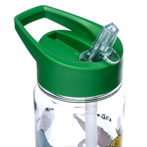 Nerozbitná plastová láhev s brčkem 550 ml – Dinosaurus-2