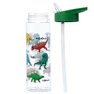 Nerozbitná plastová láhev s brčkem 550 ml – Dinosaurus-3