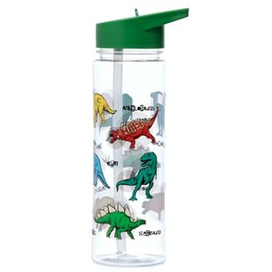 Nerozbitná plastová láhev s brčkem 550 ml – Dinosaurus-5