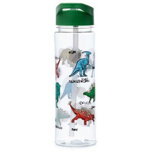 Nerozbitná plastová láhev s brčkem 550 ml – Dinosaurus-6