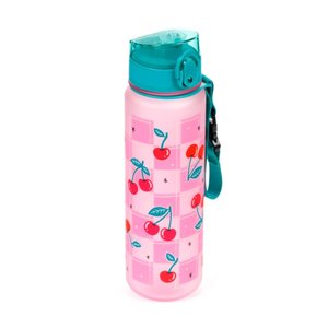 Nerozbitná plastová láhev s víčkem 600 ml – Cherry (třešeň)-1