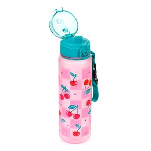 Nerozbitná plastová láhev s víčkem 600 ml – Cherry (třešeň)-2