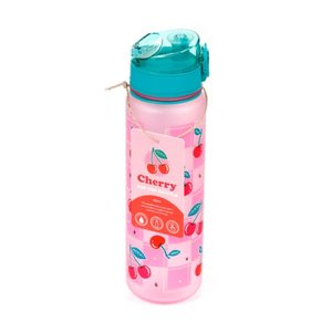 Nerozbitná plastová láhev s víčkem 600 ml – Cherry (třešeň)-4