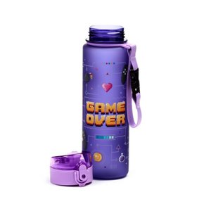 Nerozbitná plastová láhev s víčkem 600 ml – Game Over-3