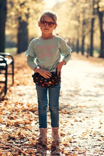 Ledvinka Albany Badges černá-2