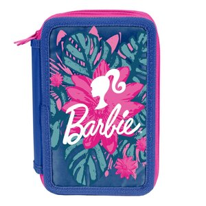 Penál Barbie květy třípatrový-1