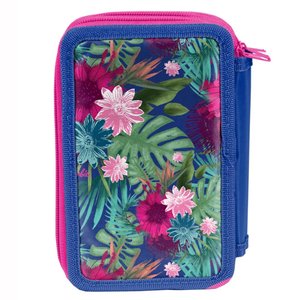 Penál Barbie květy třípatrový-5