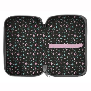 Penál Birds šedý dvoupatrový-2