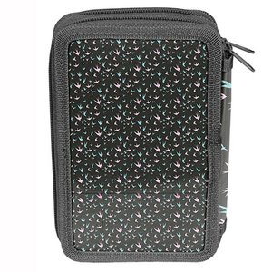 Penál Birds šedý dvoupatrový-4