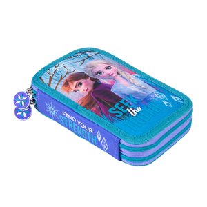 Penál Frozen dvoupatrový s vybavením-1