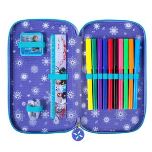 Penál Frozen dvoupatrový s vybavením-4