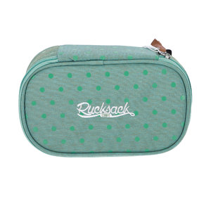 Penál Jumbo green with green foil dots-1