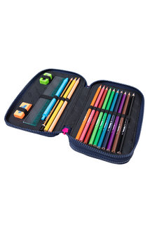 Penál Jumper 2 Drawing hearts dvoupatrový, s vybavením-2