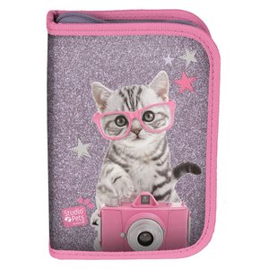 Penál Kitty růžový rozkládací-1