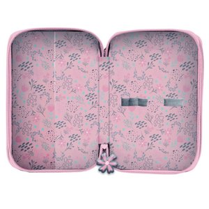 Penál Koně šedý třípatrový-3