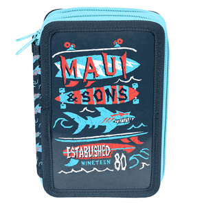 Penál Maui and sons Shark dvoupatrový-1