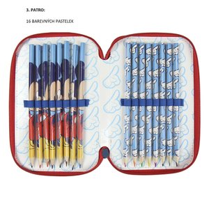 Penál Mickey mouse třípatrový s vybavením-5