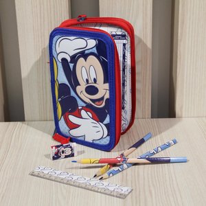 Penál Mickey mouse třípatrový s vybavením-6